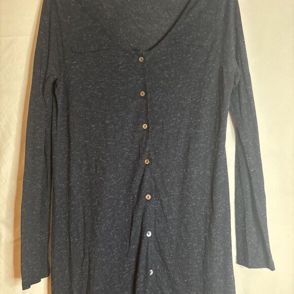 Soft Surroundings Sweater Lena High Low Tunic Thin Knit Long Sleeves Size Large - Picture 3 of 12